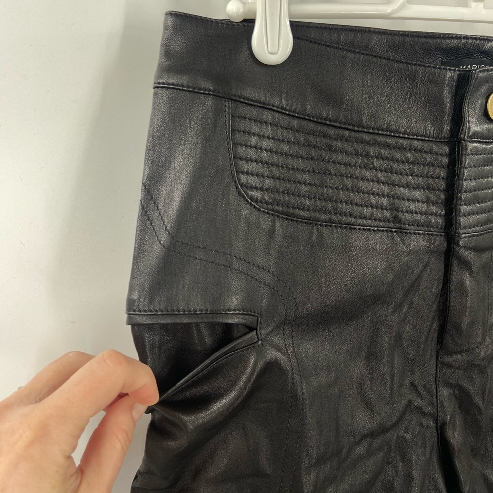 Marissa Webb Leather‎ Shorts Black Size 6 - Picture 4 of 10